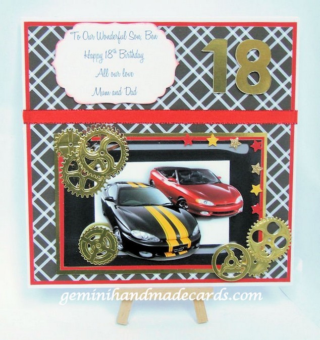 Revving It Up 8x8 Card